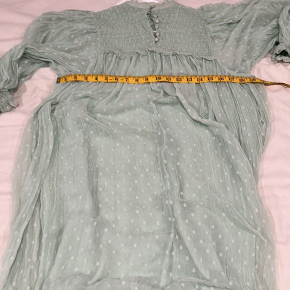 Zara Mint Green Plumetis Maxi The Gladis Dress - Picture 9 of 11